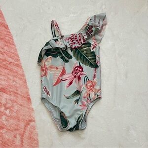 5/$30 Floral Ruffle Baby Swimsuit